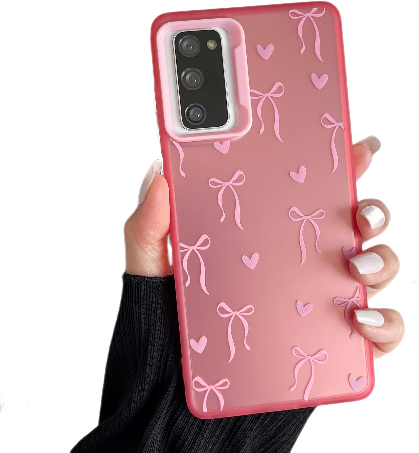 ZTOFERA Cute Pink Case for Samsung Galaxy S20 FE,Heart