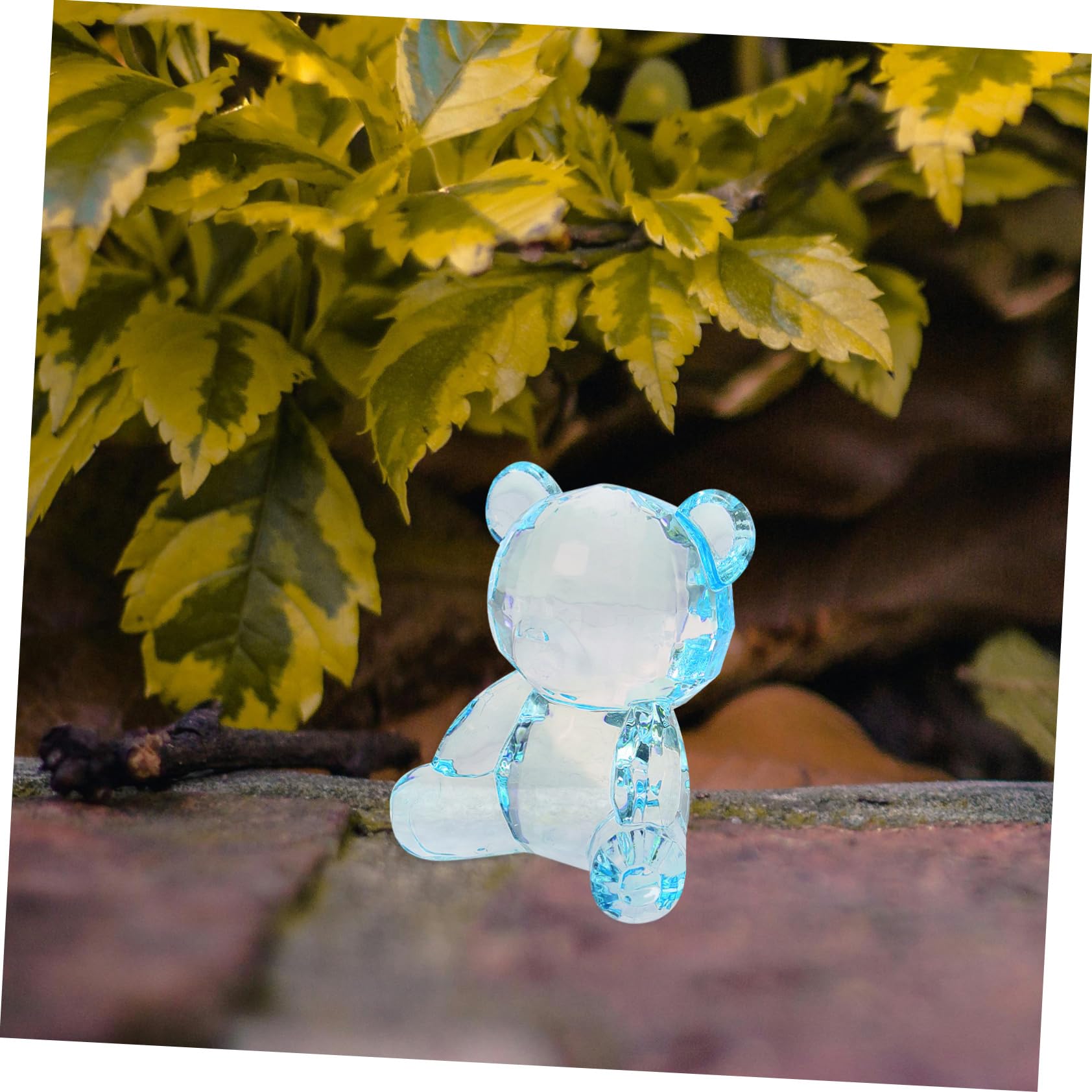 YARNOW 4 Pezzi Di Scultura Orso Statua Orso Acrilico Decorazione Orso Per Arredamento Casa E Feste