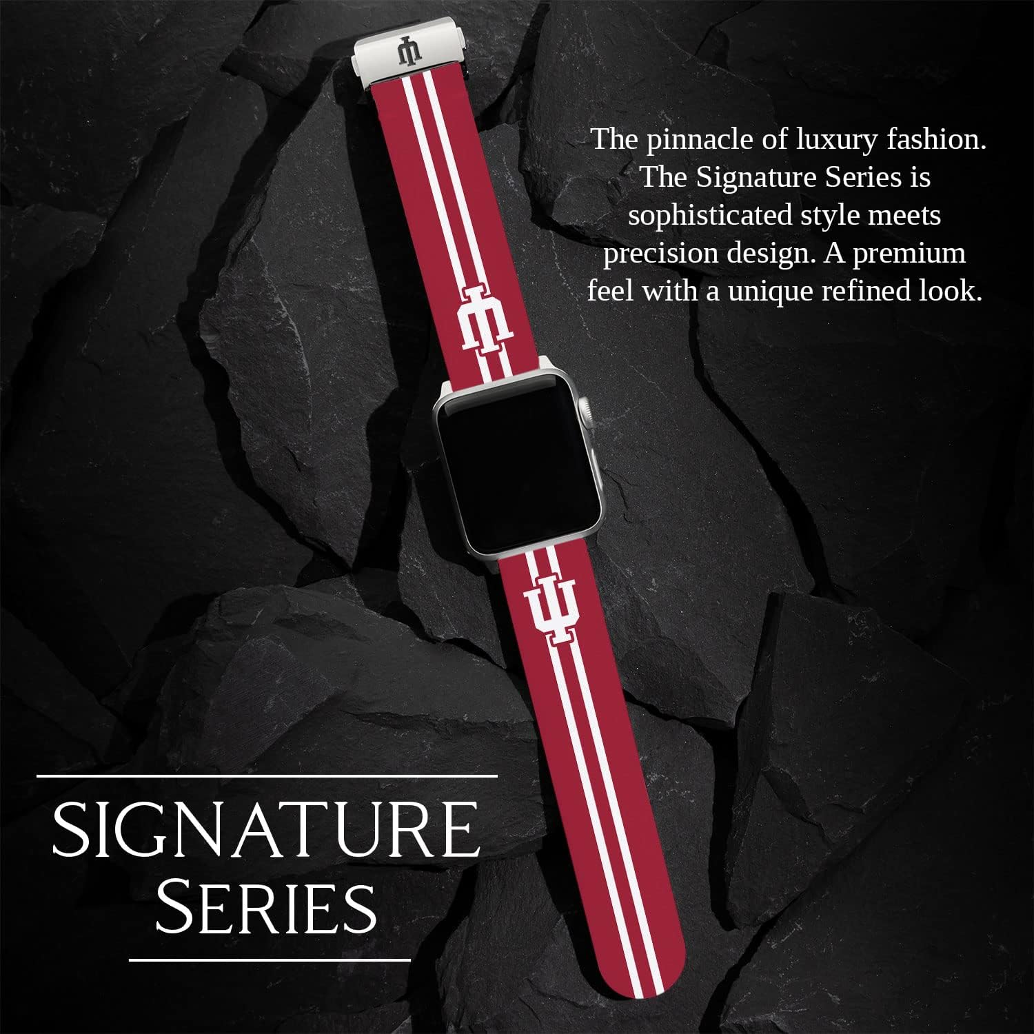 Affinity Bands Indiana Hoosiers Signature Series Watch Band Compatible with Apple Watch