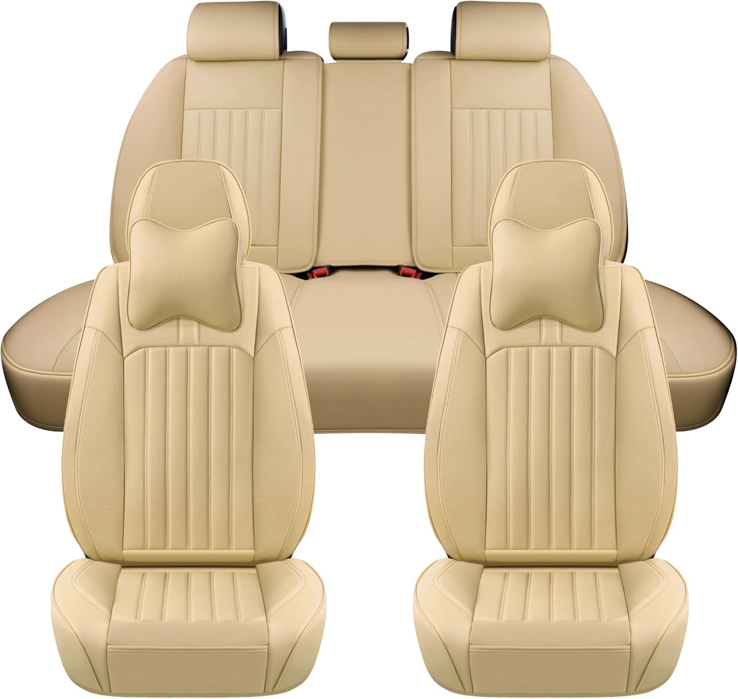 BWTJF Car Seat Covers Full Set, Front and Rear Seat Covers