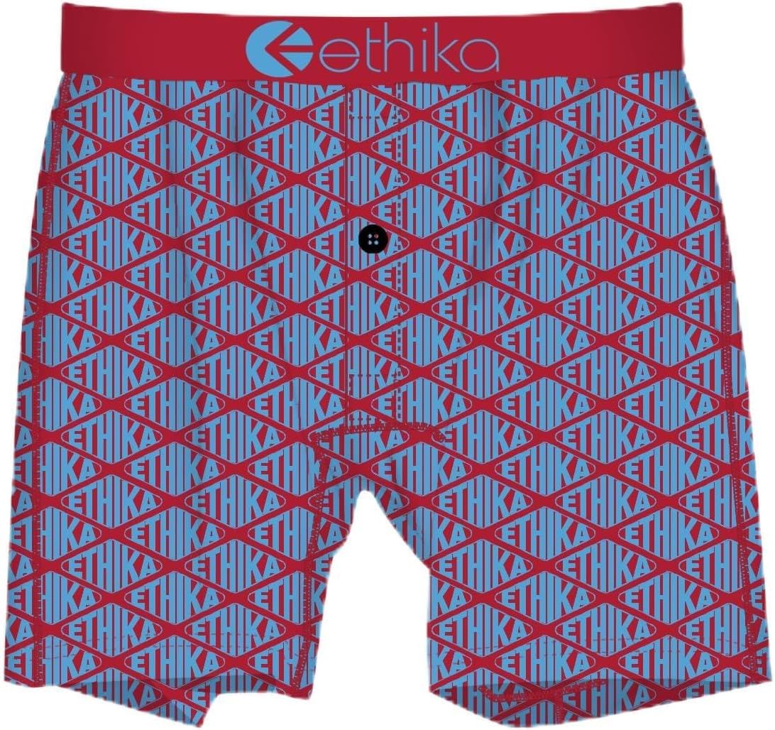Ethika Boys Alternate, 92% Cotton, Looser Boxer Fit - Diamond Crest