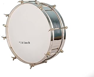 Kannan Musical Instruments Side Drum, 13.6" inch, Silver