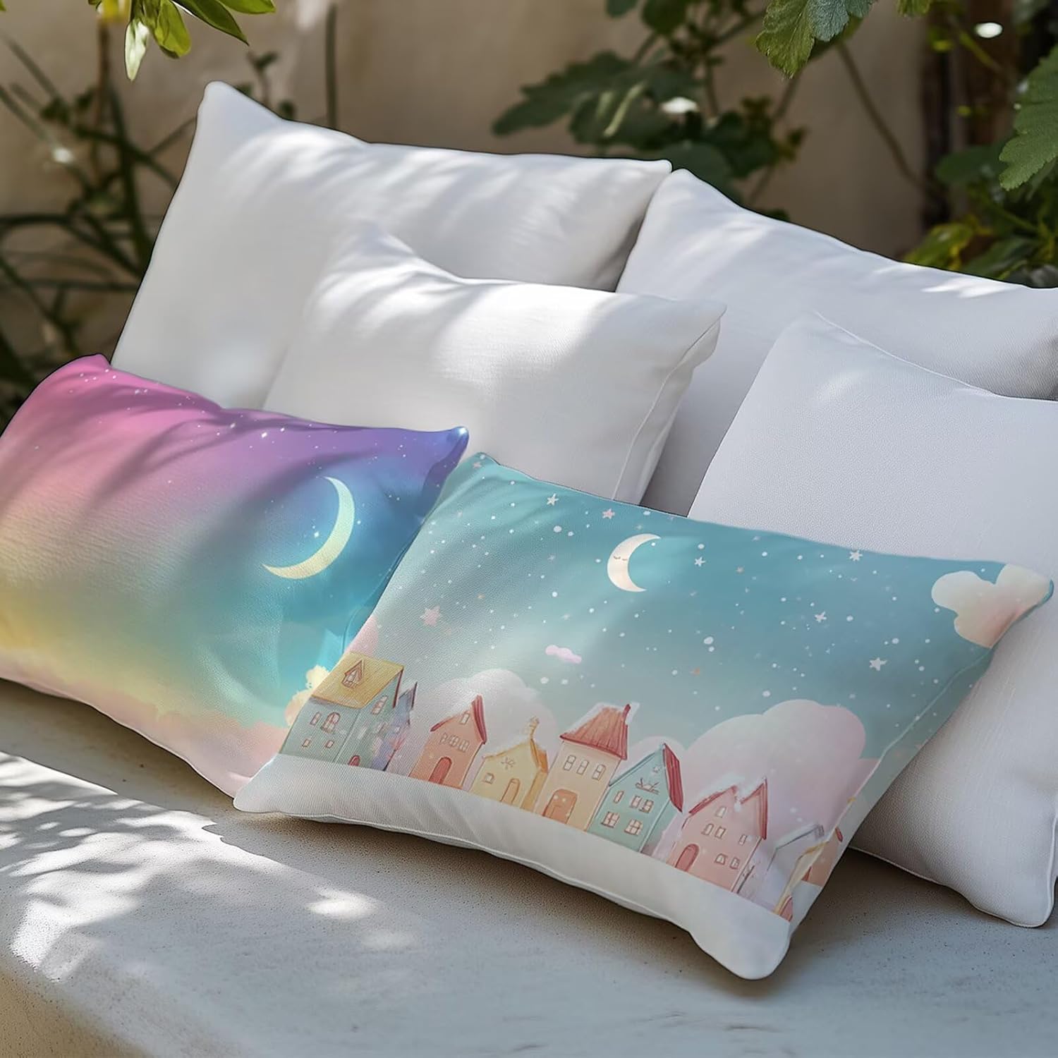 クッションカバー 70x90cm ピンク Pillow Case シンプルさ 長方形 おしゃれ ソファ背当て リネン 座布団カバー