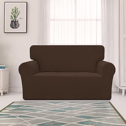Vista 74 de Easy-Going Funda de sofá reclinable de jacquard elástico, suave de 4 piezas, con lazo elástico, protector de muebles lavable para niños, mascotas