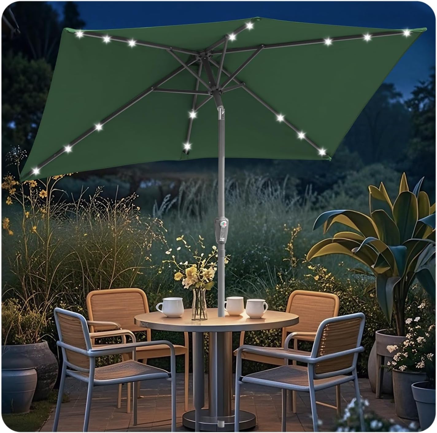 ISOISL Rechthoekige parasol, 210 x 140 cm / 300 × 200 cm