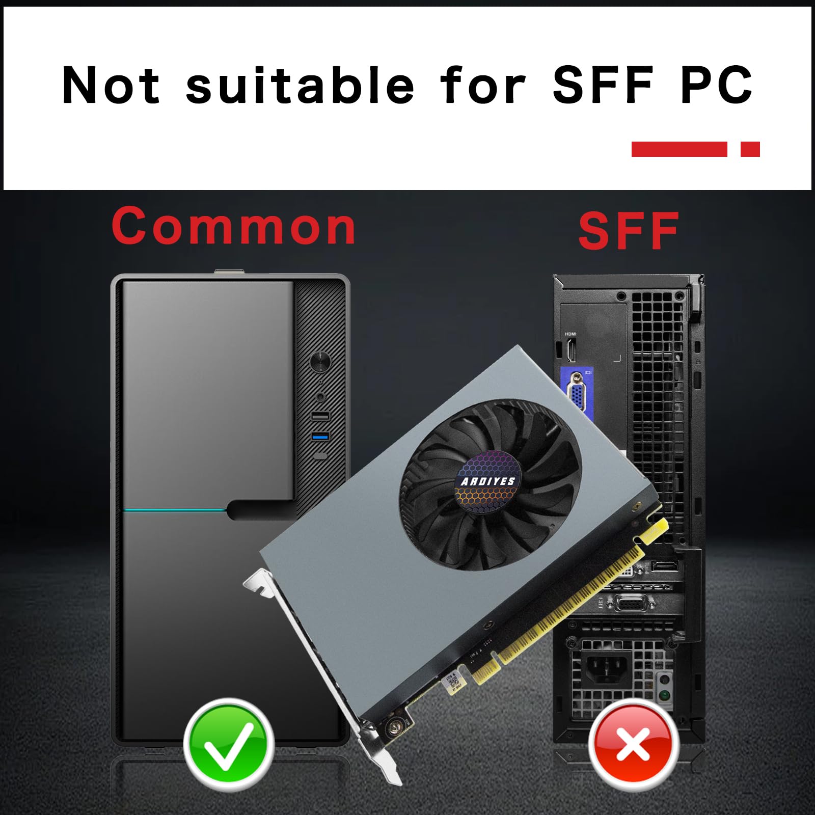 GT 730 4GB GDDR3 GPU 4X HDMI Scheda Grafica, 4 Display Indipendente Configurazione Multi-Monitor, 64-bit DDR3 Scheda Video per Computer PC ITX Single Slot PCI Express