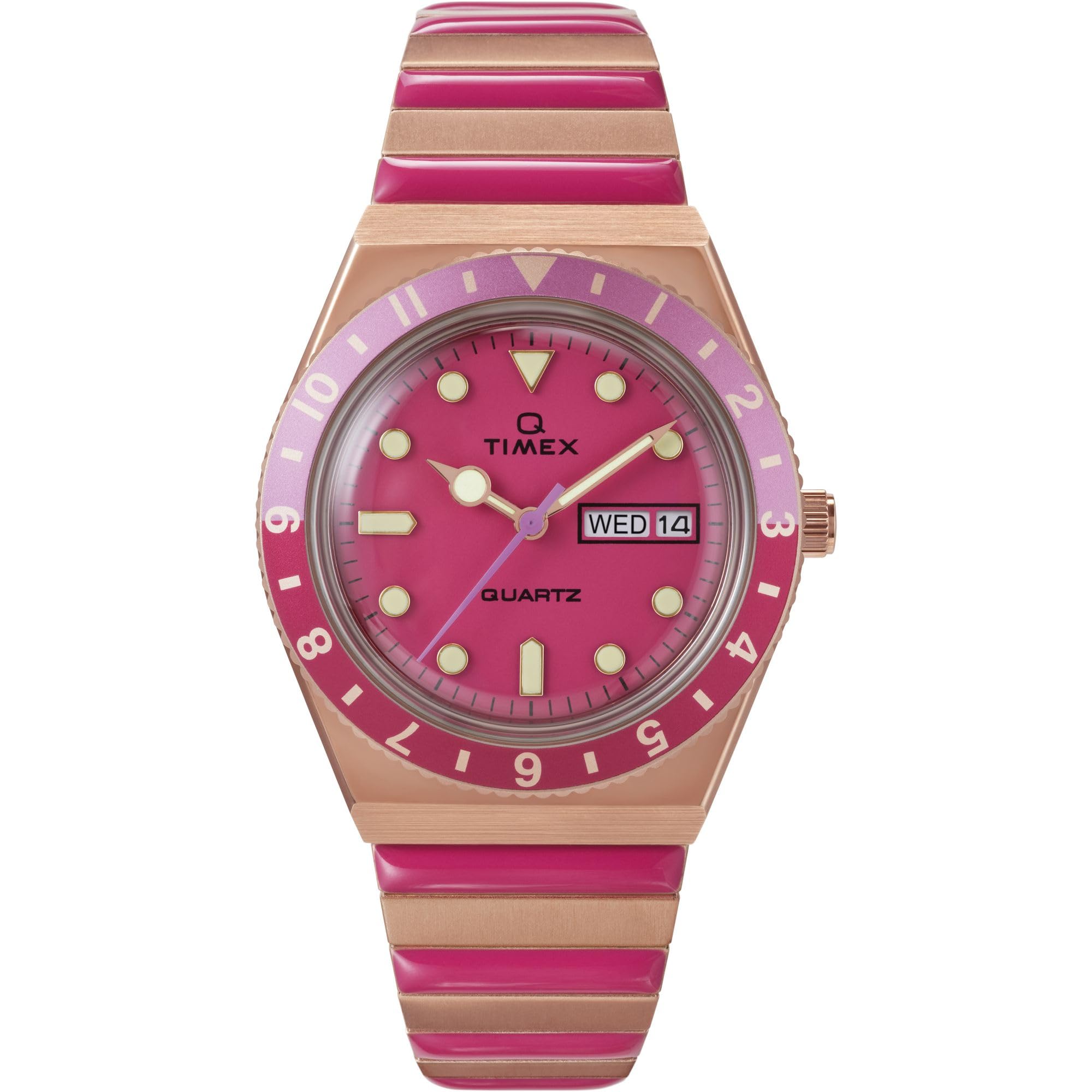 TIMEX Q Women Pink Dial Round Analog Watch - TW2W41000UJ