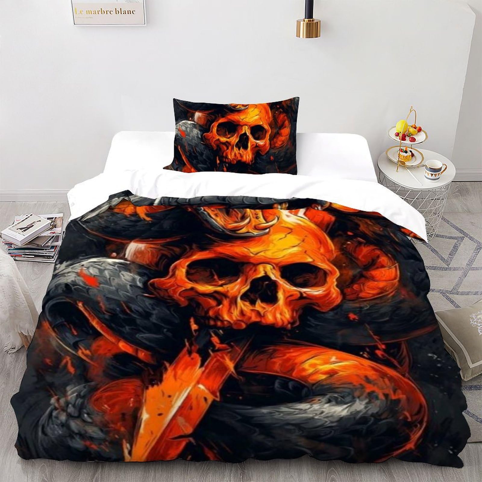 Housse de couette imprimé 3D animaux pour décoration chambre fille nature