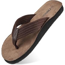 riemot Mens Arch Support Flip Flops with Micro Suede Footbed US6-14 | Supportive comfort with a soft suede-touch footbed for beach walks, home lounging, travel, errands, and casual summer days