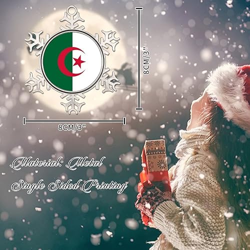 Vista 60 de Bandera de Antigua y Barbuda, adornos para árbol de Navidad, bandera nacional, silueta de Antigua y Barbuda, decoración de Navidad, adorno de copo