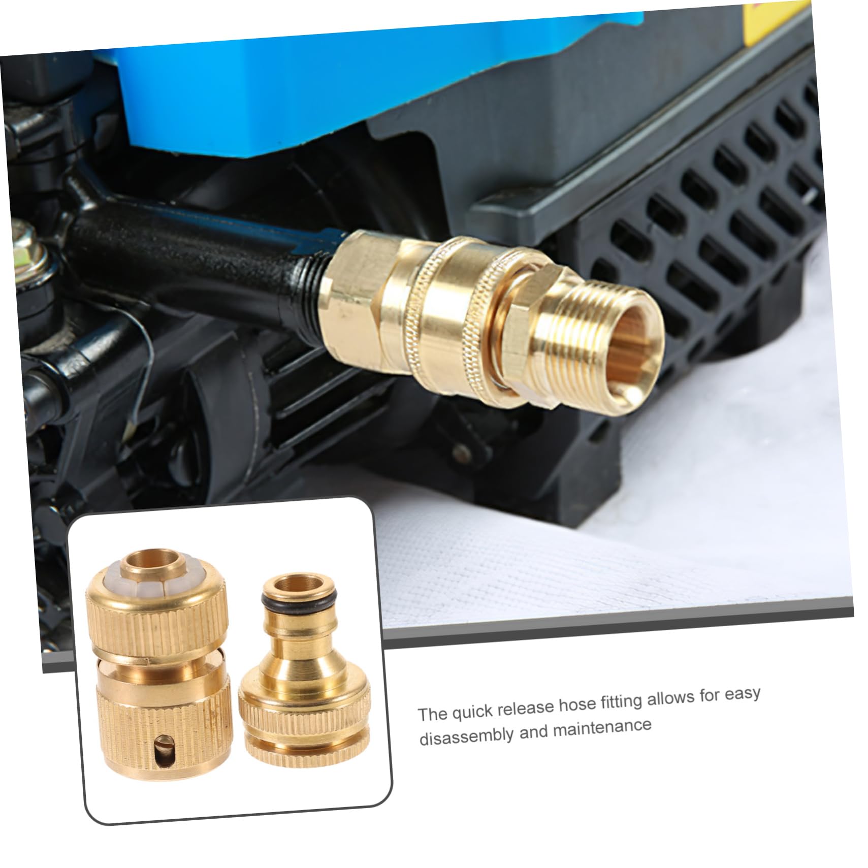 Luxshiny 4paia Raccordo Rapido Per Tubo Da Giardino Connettore Facile Da Installare Per Irrigazione e Lavaggio Compatibile Con Tubo e Idropulitrice