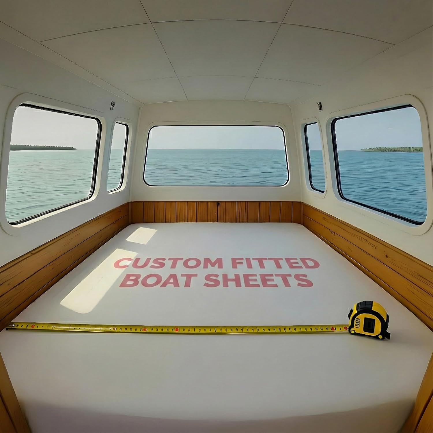 Custom Size Polycotton Sheets for Boat Bed - Tailored Fitted Boat Sheets for Sailboats Bunks Solid Colors Soft