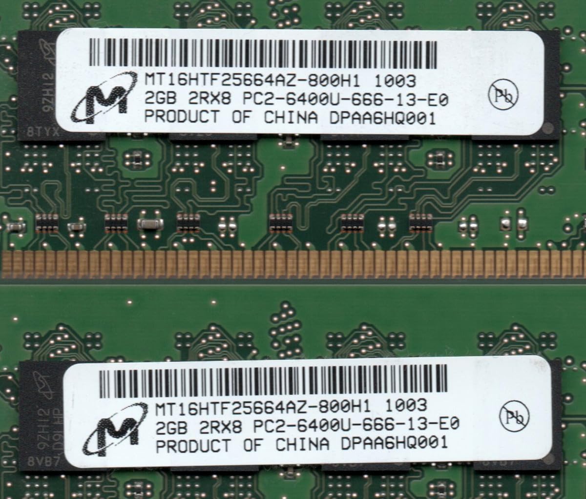 Amazon.co.jp: Micron PC2-6400U (DDR2-800) 2GB x 2 Pack Total 4GB