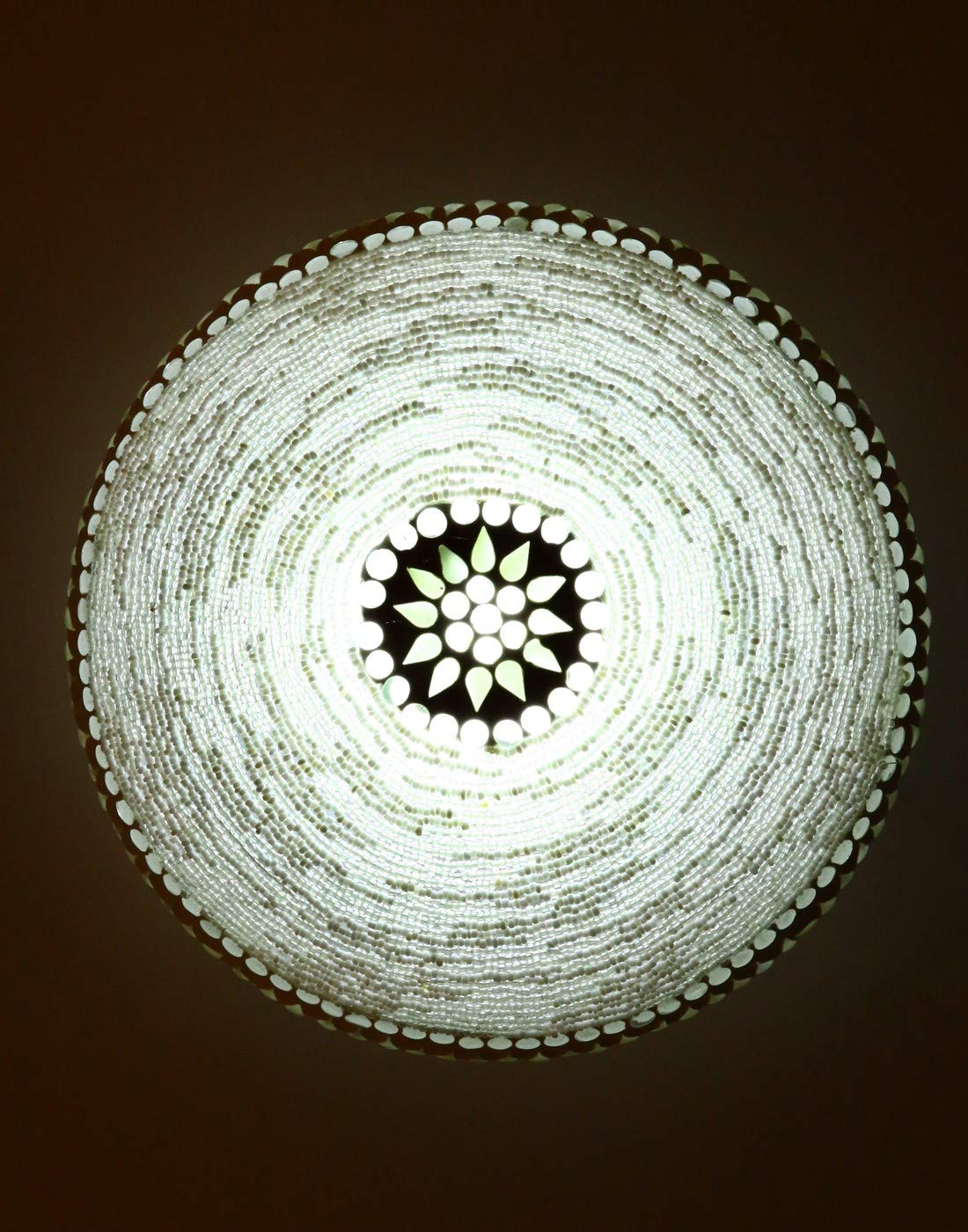 Mosaic Glass Colorful Ceiling, Wall Lamp Light, LED Compatible, 23 X 23 X 10 CM-image-11