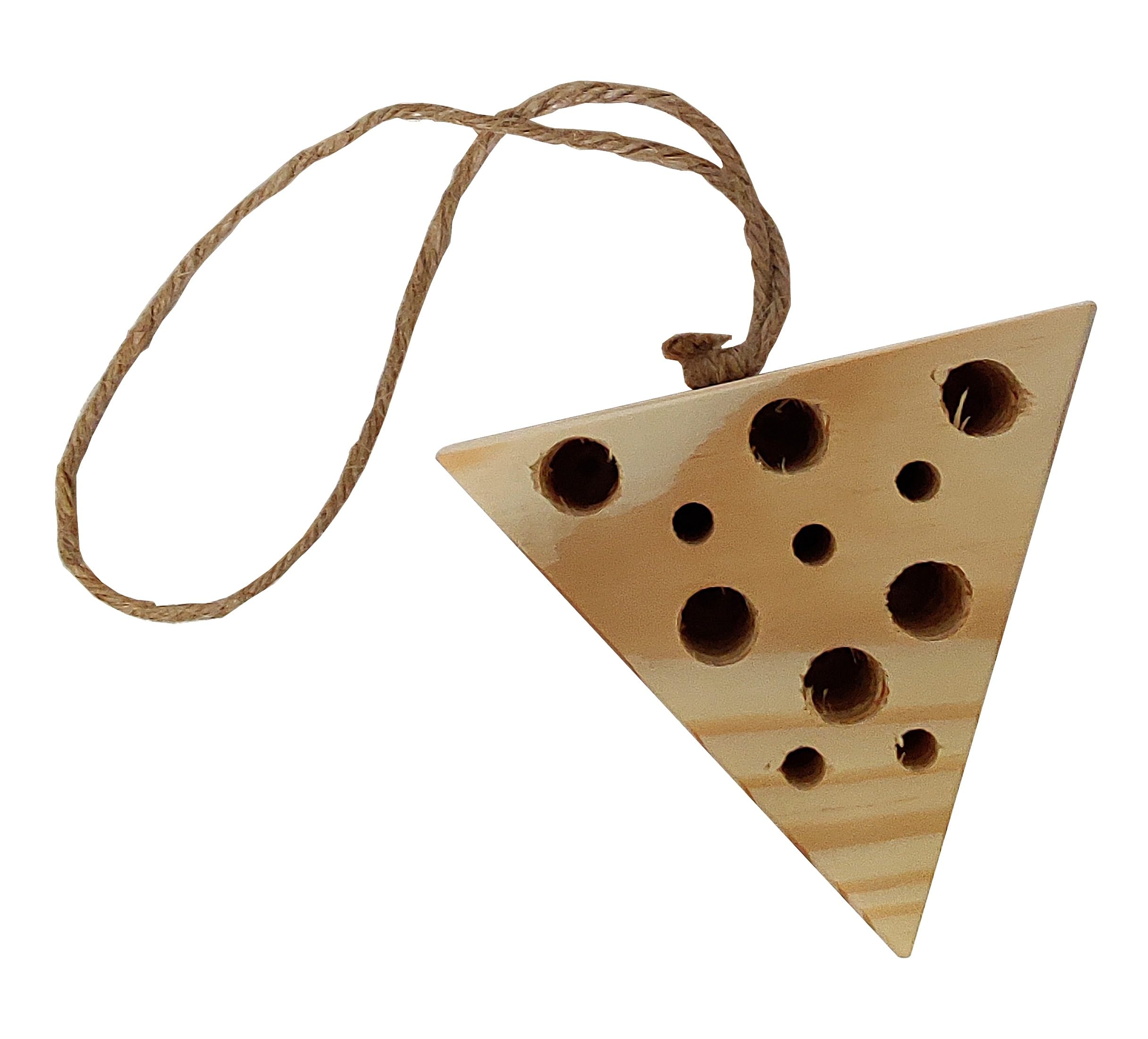 Wooden World - Hôtel pour Insectes – Abris écologique Naturel en Bois pour Insectes - Triangle inversé