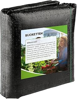 6FT x 50 FT Weed Barrier Fabric, Heavy Duty Landscape Fabric Woven Weed Blocker Ground Cover Durable Garden Bed Liner for Driveway, Orchard, Vegetable Garden, Greenhouse