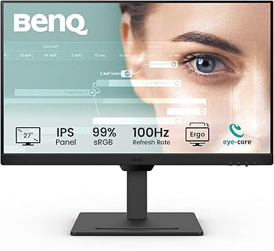 BenQ TÜV Rheinland GW2790T Monitor da ufficio 27” IPS 1080p, 100Hz, Design ergon
