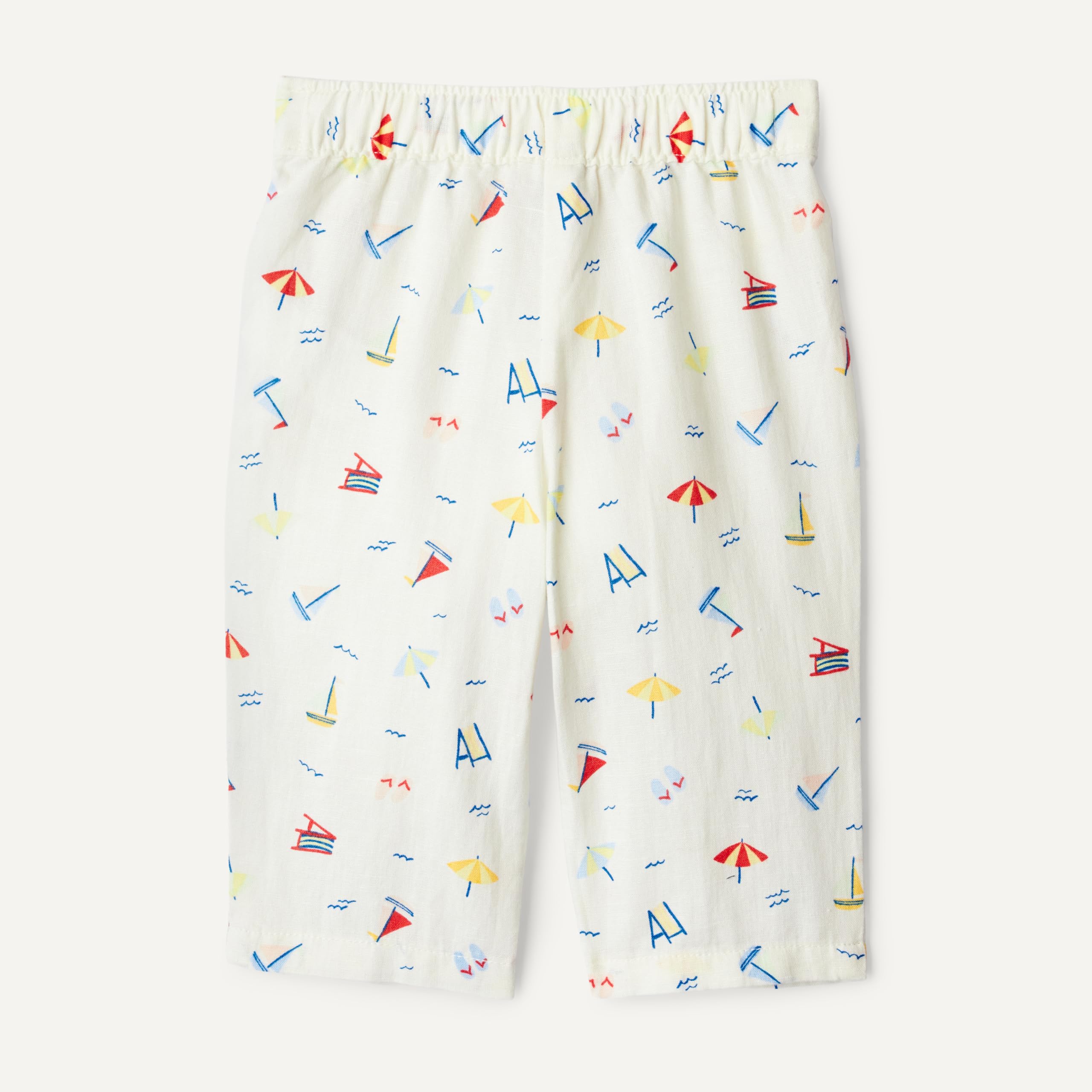 Amazon Essentials x Sofia Grainge Pantalones sin Cordones de Lino y Algodón Bebés y niños pequeños