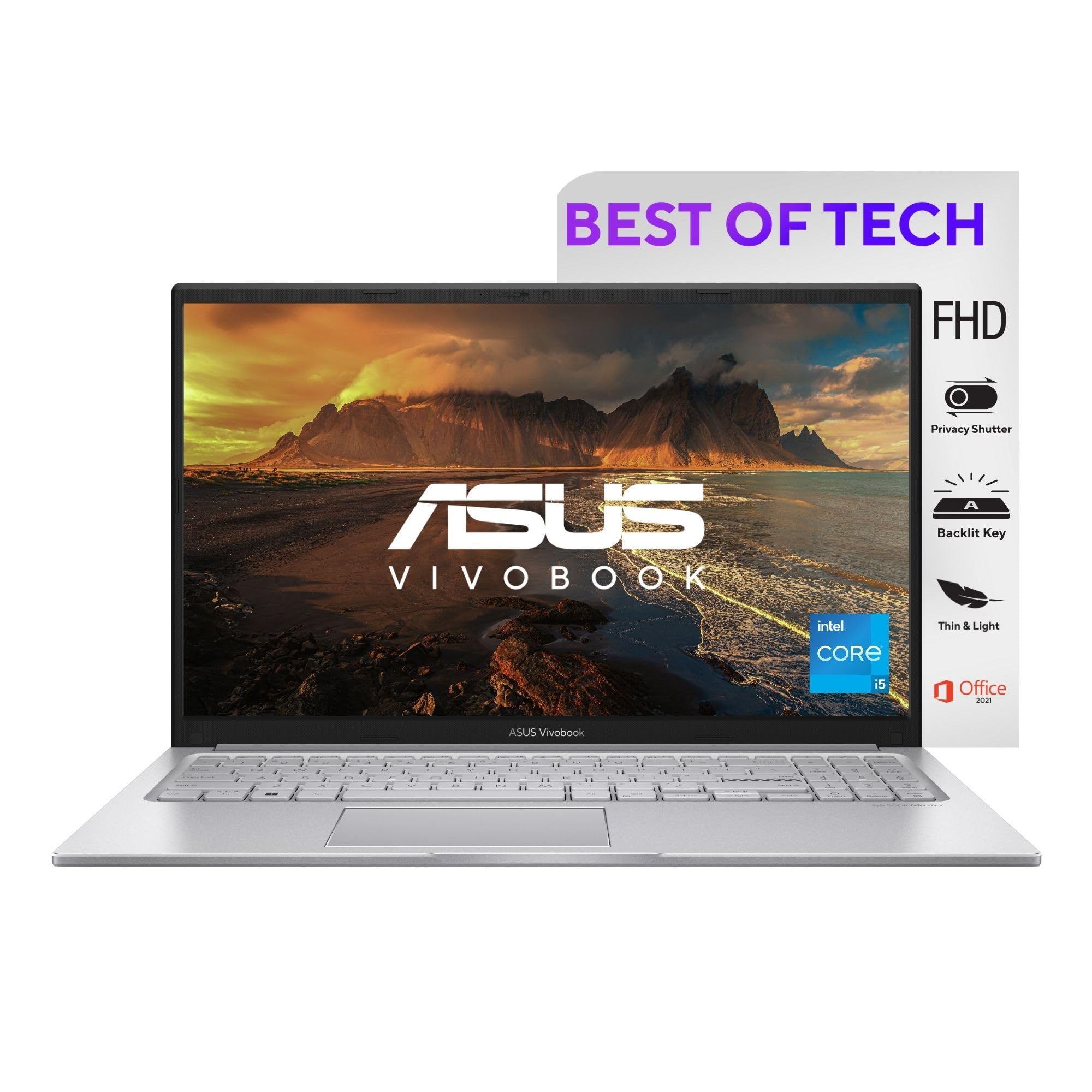 ASUS VivoBook 15 (2022), Intel Core i3-1215U, 12th Gen, 8GB RAM