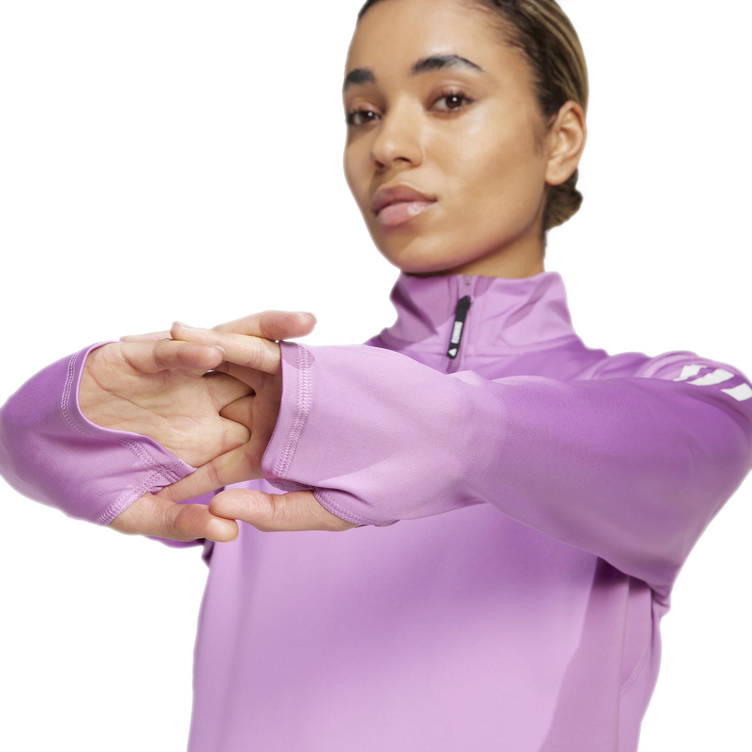 adidas Kobiety Own the Run Half-Zip Jacket, preloved purple, L