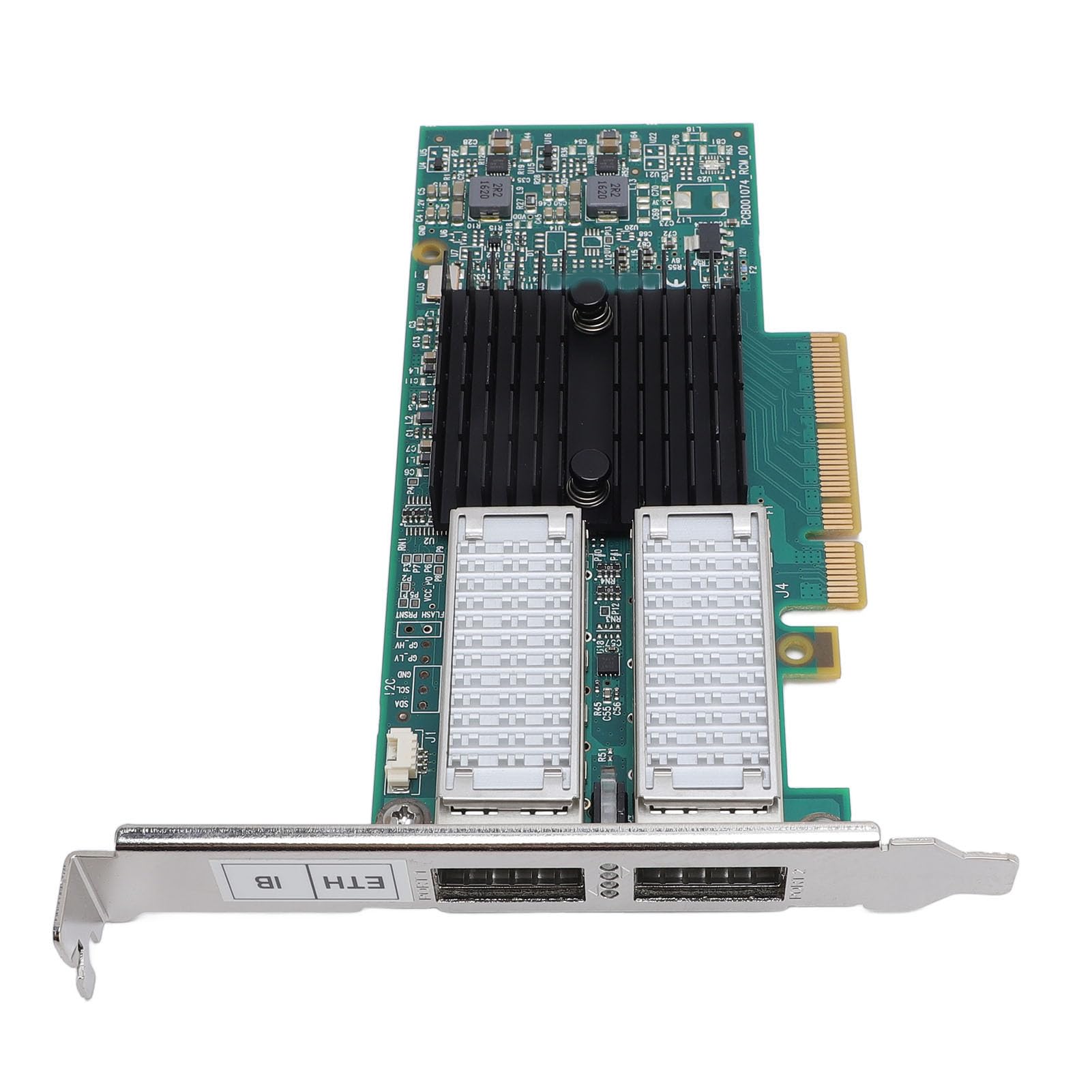 ASHATA Adattatore di Rete PCI Express a Doppia Porta da 40 Gb/s per Server Design Bridge per Data Center Ad Alte Prestazioni per Data Center Aziendali Fibra Ottica