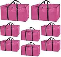 Vista 21 de ClearSpace Bolsas de mudanza o bolsa de almacenamiento de gran tamaño – Cajas grandes para mudanzas con correas de mochila, cremalleras y asas