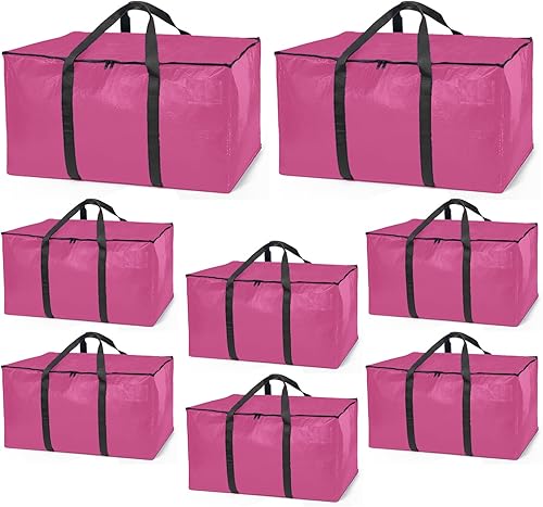 Miniatura 20 de ClearSpace Bolsas de mudanza resistentes o bolsa de almacenamiento, cajas grandes para mudanzas con correas de mochila, cremalleras y asas,