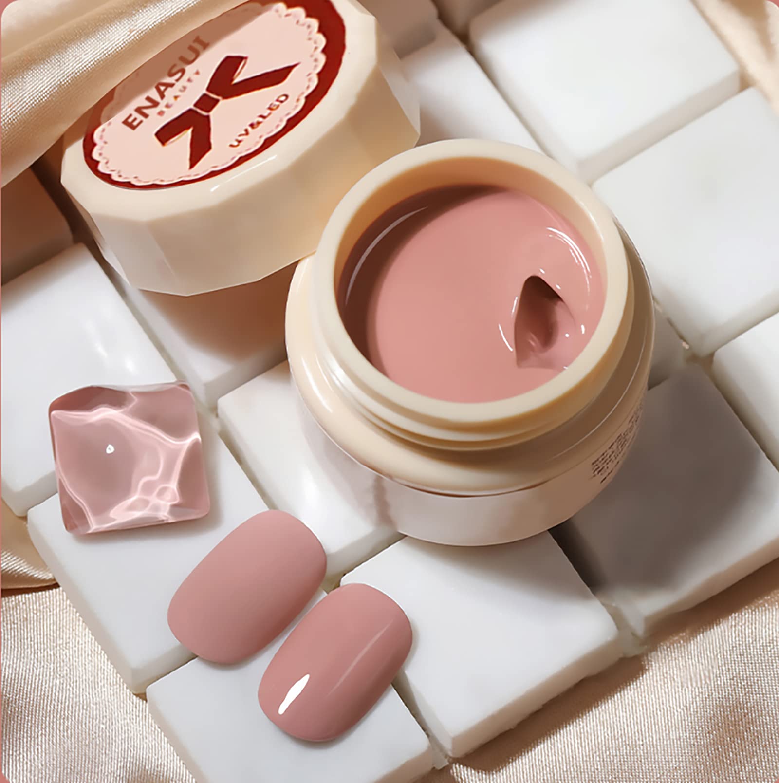 SUNmini Solid Cream Nail Polish, 1 Pcs 15ml 24 Color Solid Cream Polish Nail Art Manicure Salon DIY at Home (L27)