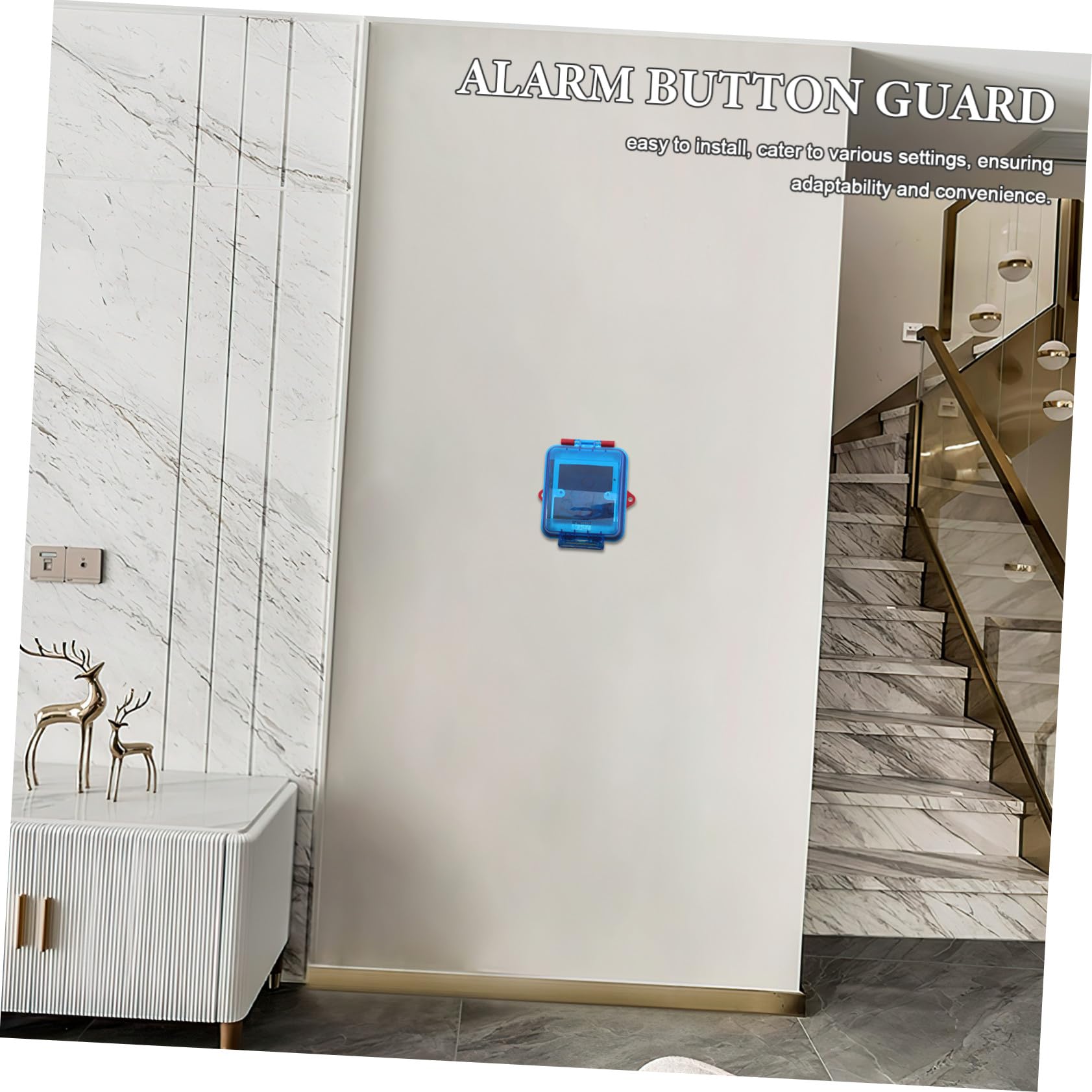 Protectora para Botón de Alarma Manual Funda de Protección Compatible con Sistema Sap Resistente y Estética para Alarmas Contra