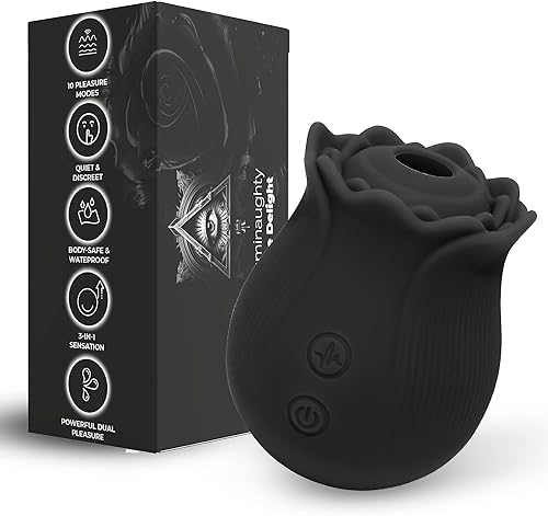 Miniatura 9 de Vibrador en Forma de Rosa Herramientas de placer sexual para mujeres Vibrador en forma de rosa silencioso y potente Vibrador en forma de rosa