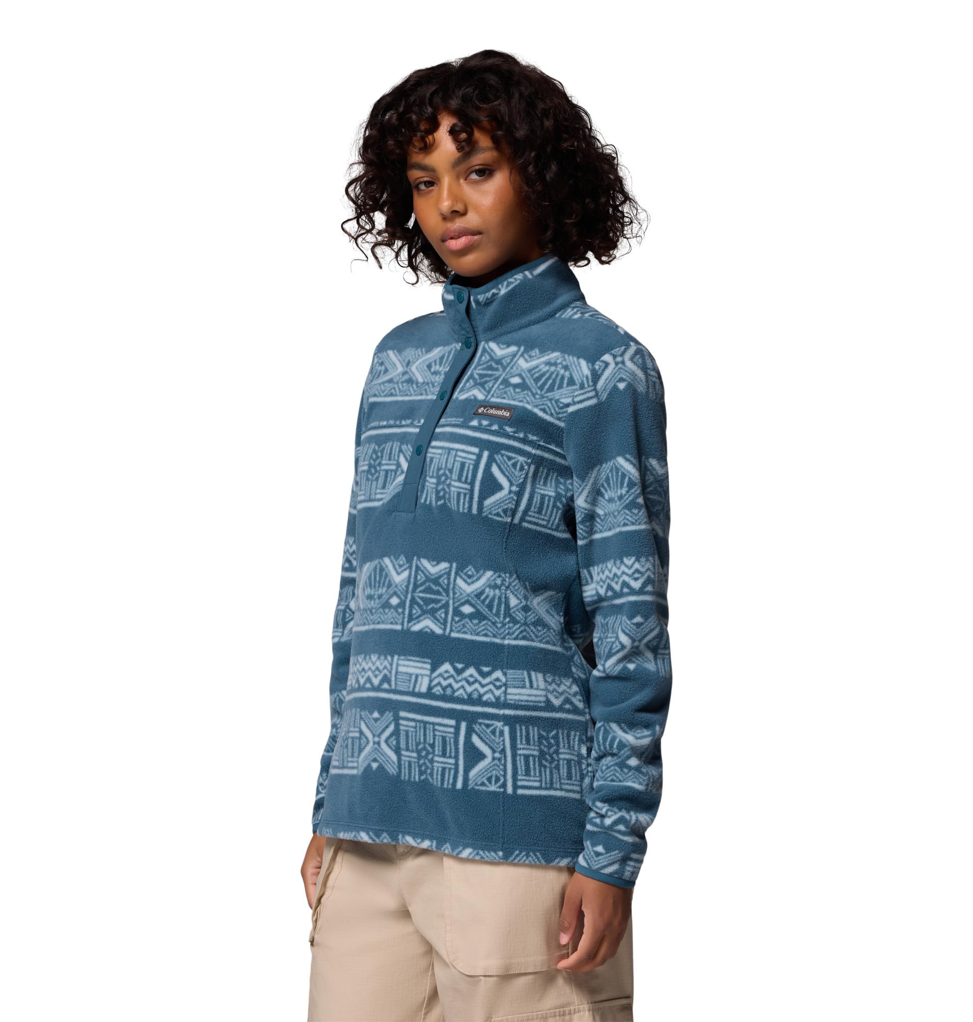 Columbia Benton Springs Printed 1/2 Snap Suter pulver Mujer