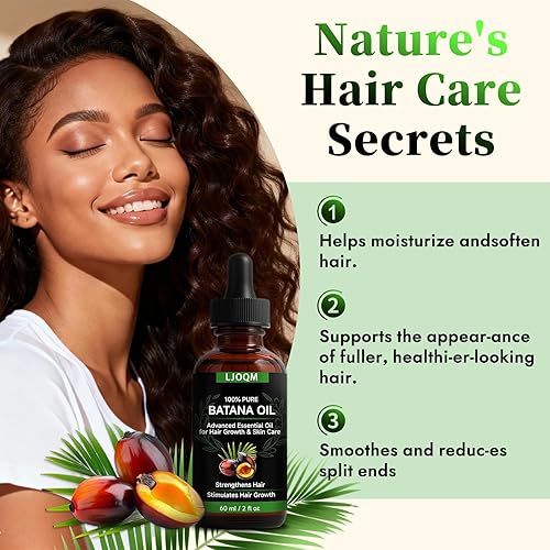 Miniatura 2 de Aceite de batana para el crecimiento del cabello, aceite de batana 100% orgánico, fortalece, espesa y restaura el cabello natural, cuero cabelludo