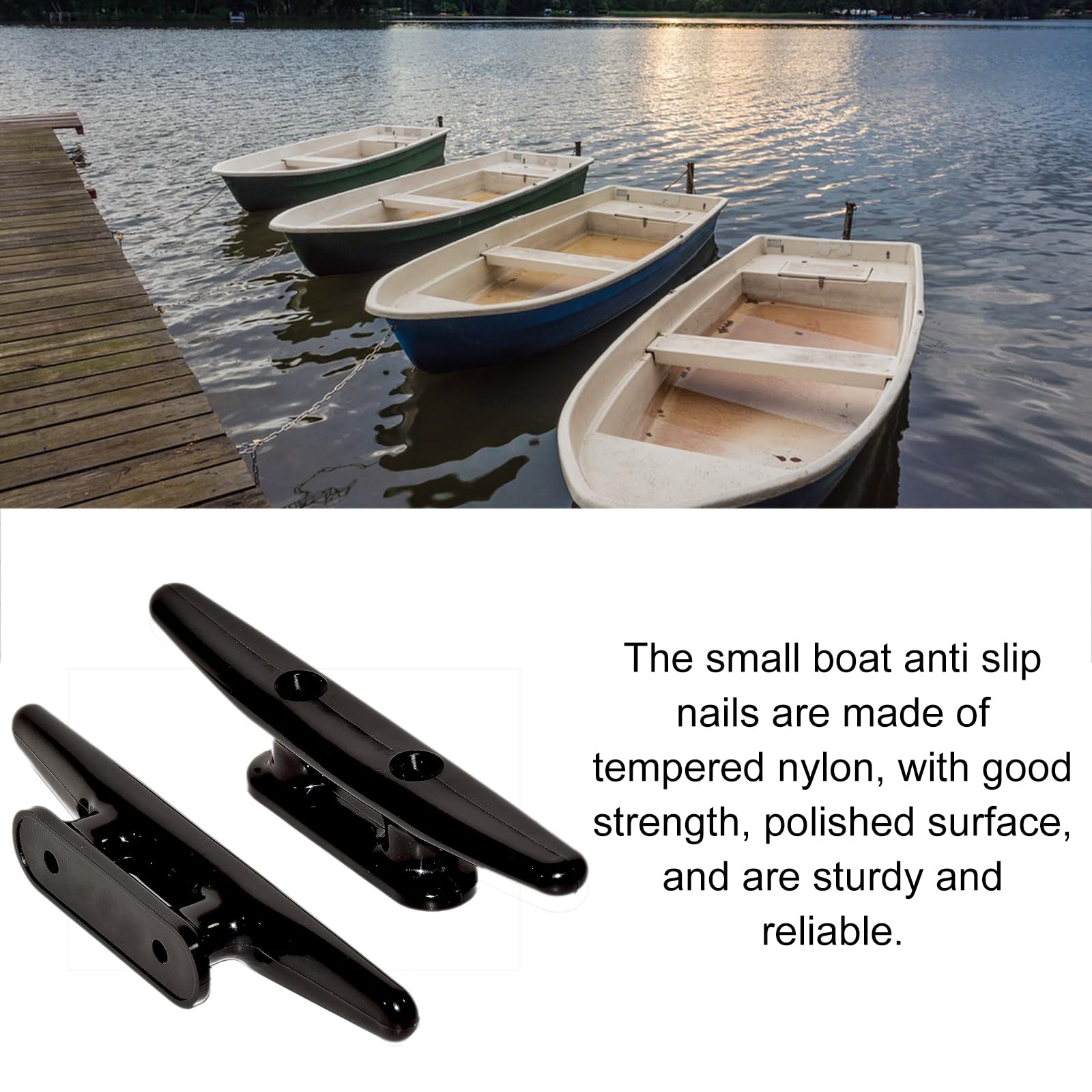 Bitte Per Ormeggio Barche 100mm - 3 Pezzi In Nylon Resistente Per Molo