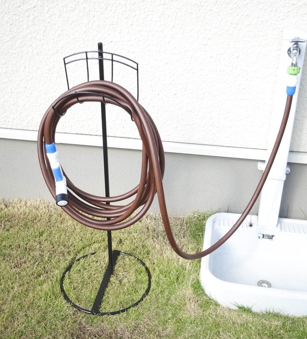 アイアン　ホースホルダー アイアンホースホルダーS 高さ70cm : ガーデンマート Yahoo!店