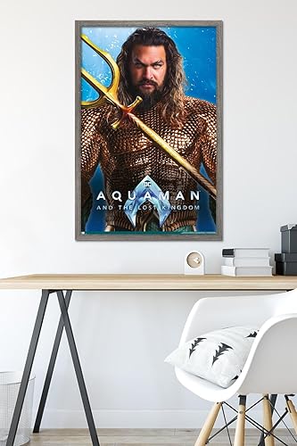 Miniatura 31 de Trends International DC Comics Movie Aquaman y el Reino Perdido - Póster de pared de Aquaman, 14.72 x 22.37 pulgadas, versión enmarcada en blanco