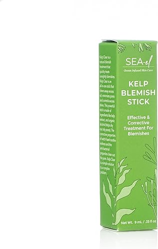 Miniatura 3 de Sea El Kelp Blemish Stick - Tratamiento de puntos negros y acné, aceite de romero y árbol de té, suero y tónico para la piel para mujeres y hombres,
