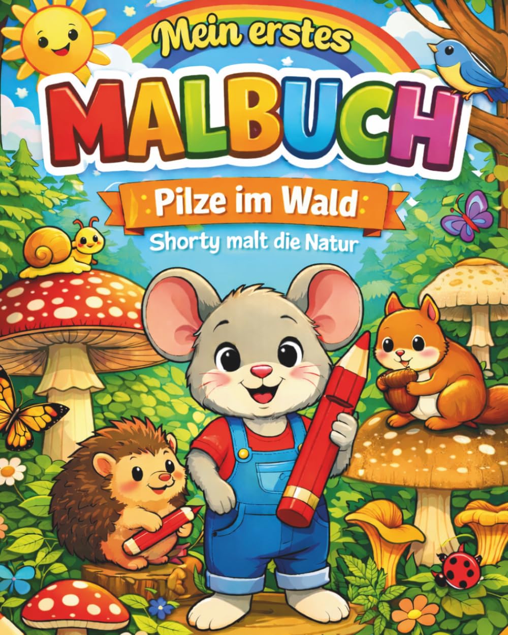 Mein erstes Malbuch - Pilze im Wald: Shorty malt die Natur