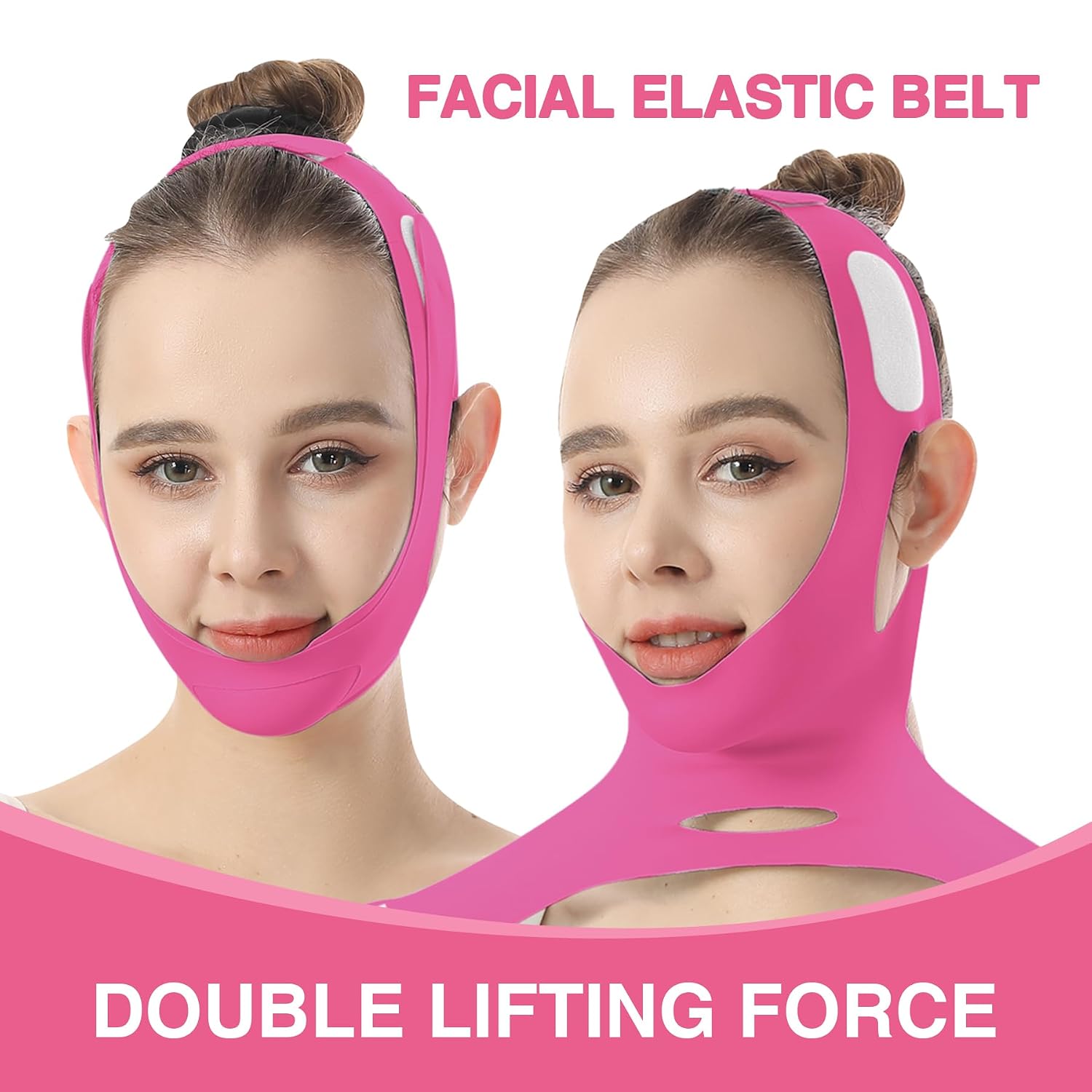 Face Lift Belt, Double Lift Face V-Shaper Bandage, Face Band Double Chin Skin Relaxation Lift Up Skin Lifting