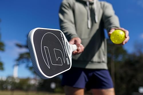 Miniatura 3 de GAMMA Airbender - Paleta de pickleball de fibra de carbono con sistema de peso de mango personalizable y garganta abierta aerodinámica con inserto