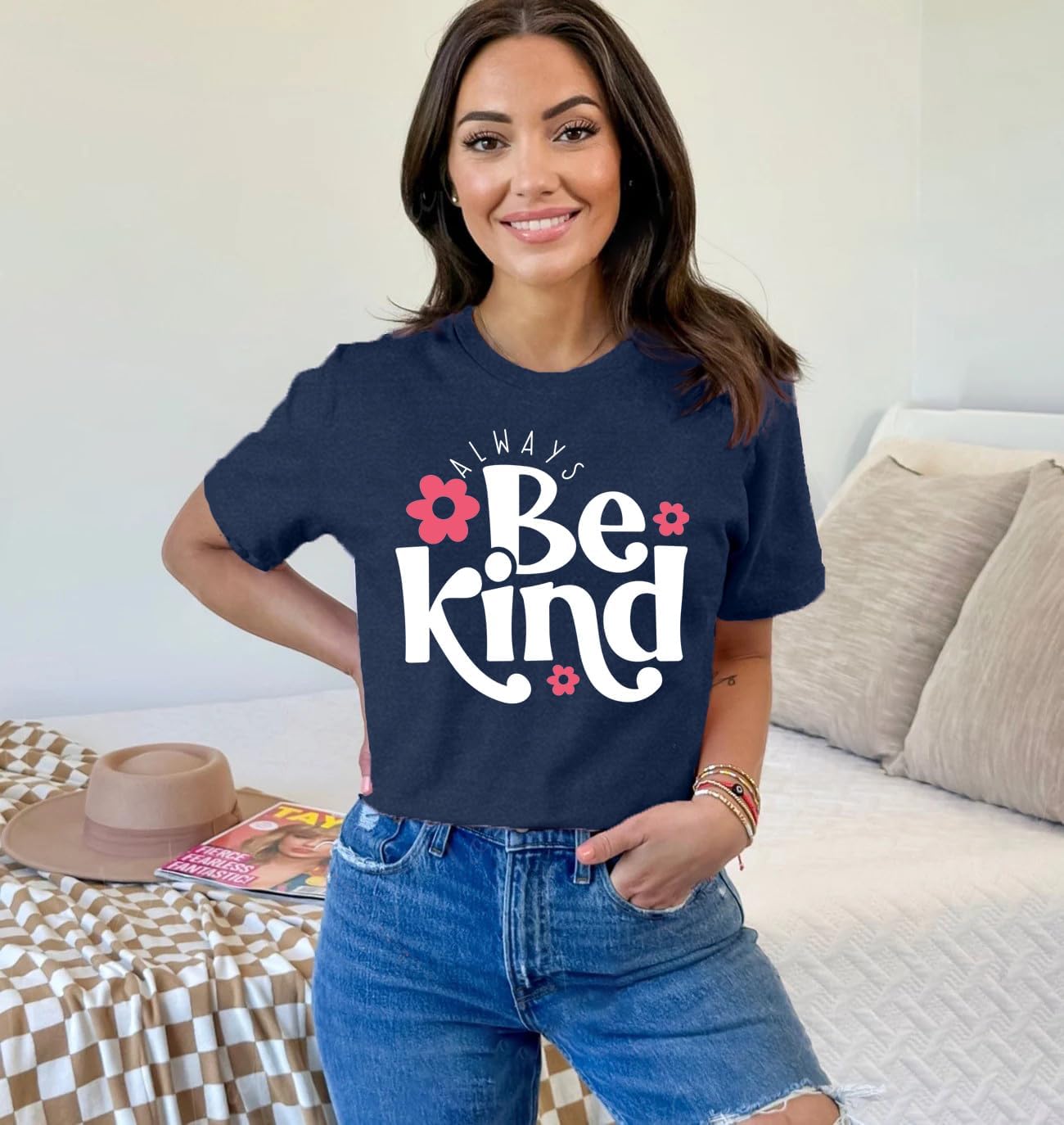 Be Kind Shirt for Women Kindness Teacher T-Shirt Inspirational Teacher Tee Tops - Image 2