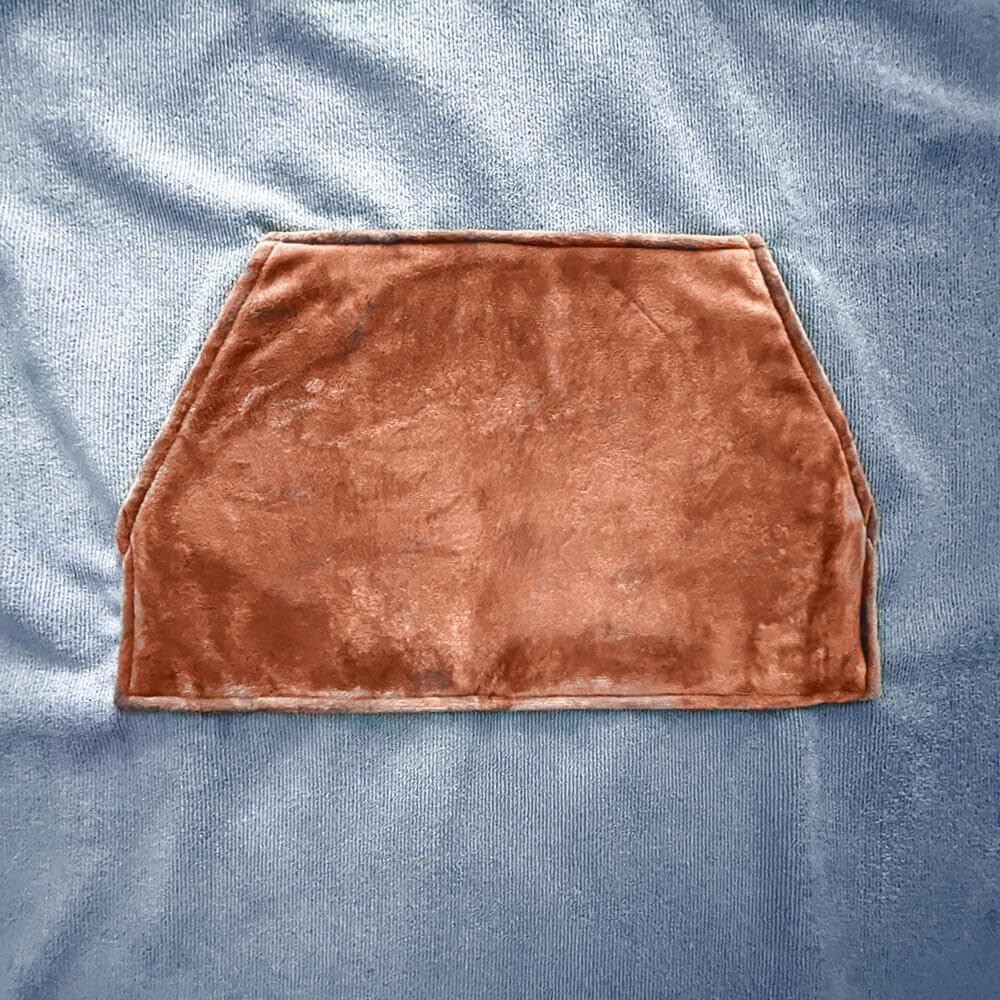 Atlantic Boards | Tavola da Surf Poncho Asciugamano 300 gsm | 90 x 70 cm | Blu e Marrone L
