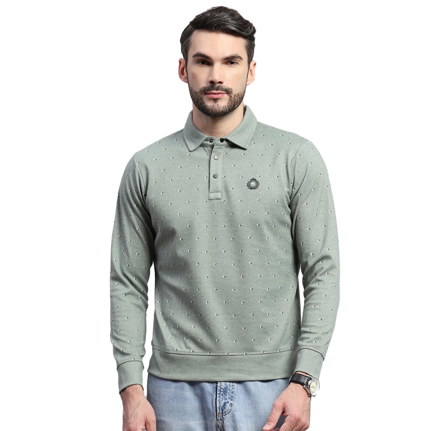 monte carlo Mens Printed Collared Neck Full Sleeve Sweatshirt (224066143)-picture-20