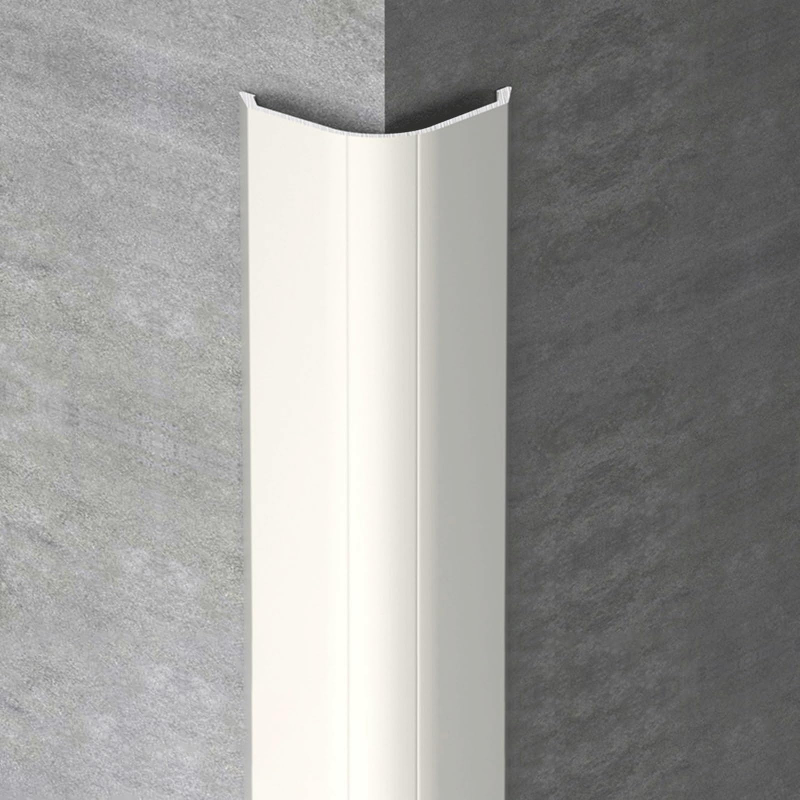 Lot de 3 protections de bord en aluminium pour mur et sol, protection d'angle durable pour cuisine et salle de bain (gris abricot) 100 cm