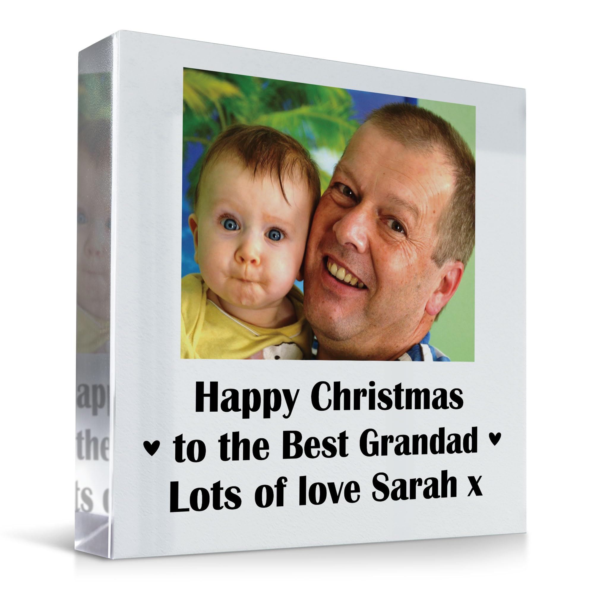Red Ocean Grandad Gift Personalised Grandad Grandparent Gift Keepsake Photo Present Gift For Him