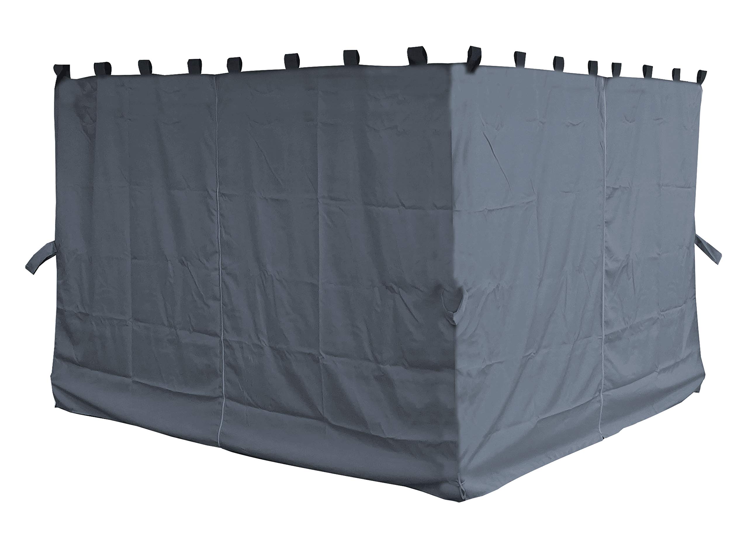 Bâche latérale tonnelle Paris 3x4 Quick-Star rideau protection gris platine