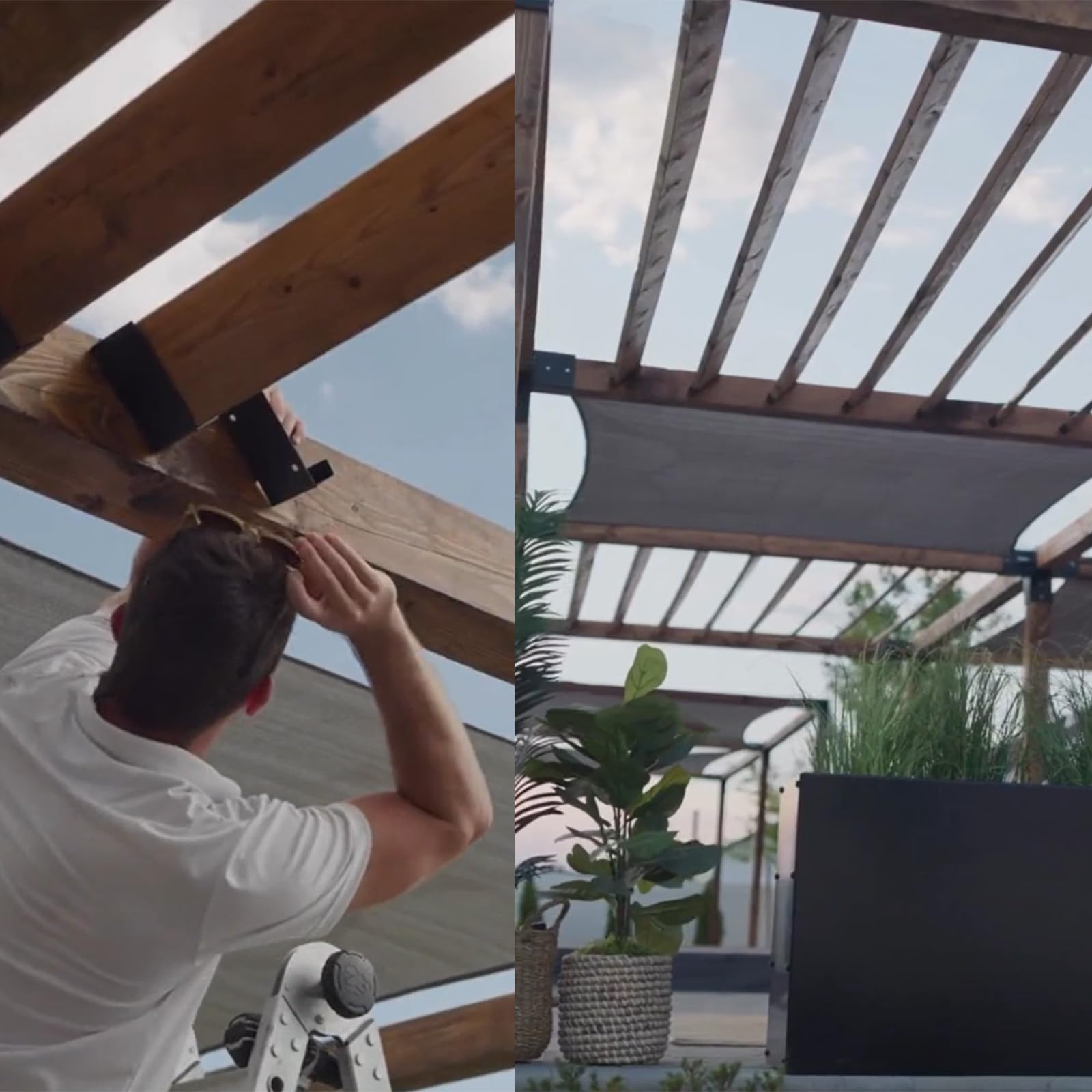 12 ganci per travetti per 2 x 4, staffe per feritoie a 45 °, nero verniciato a polvere, fascette per travetti per travetti e travetti del soffitto