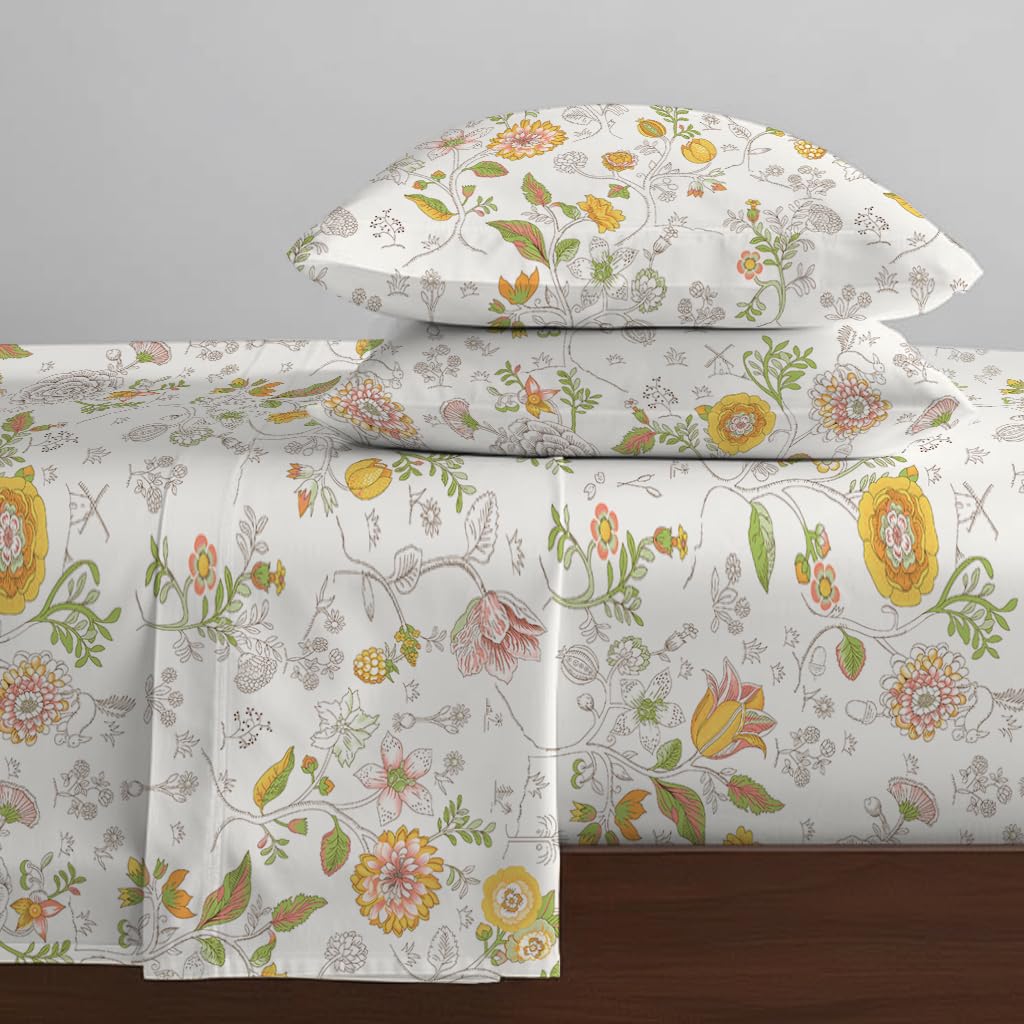 Bello Cotton Queen Bedsheet - Soft & Breathable -3