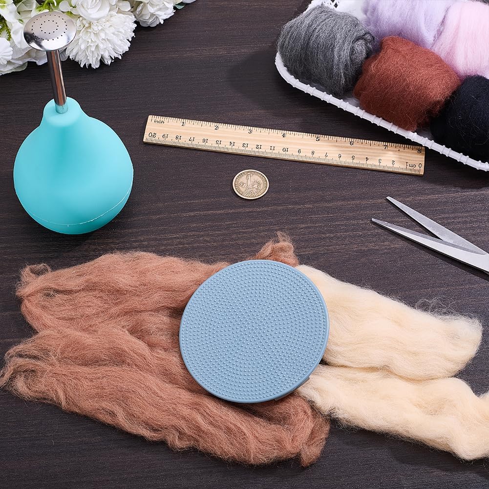 CRAFTYMELODY Wet Felting Tool Set Including 1Pcs Ball Brause Sprinkler and 1Pcs Wet Felting Tool Wool Felt Equipment Supplies for Art DIY Crafts Needle Seams Flat Felts Making Projects