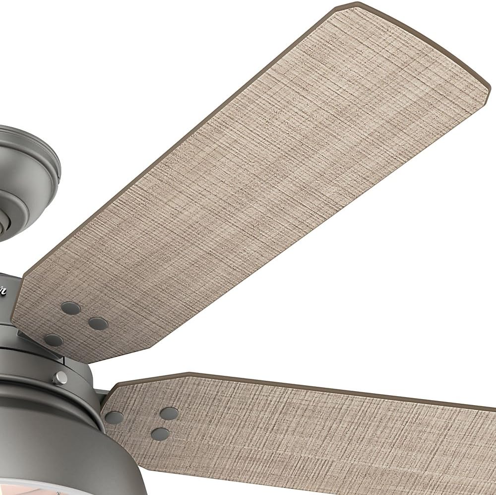 🔥 Crazy Deals Hunter Mill Valley Indoor / Outdoor Ceiling Fan with LED Light and Pull Chain Control, 52, Matte Silver New Deal Hunter Mill Valley Indoor / Outdoor Ceiling Fan with LED Light and Pull Chain Control, 52, Matte Silver