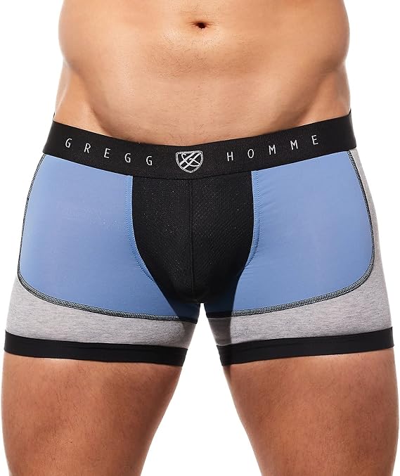 Gregg Homme Men's Room-Max Gym Enhancing Trunk, 190555, Blue, M